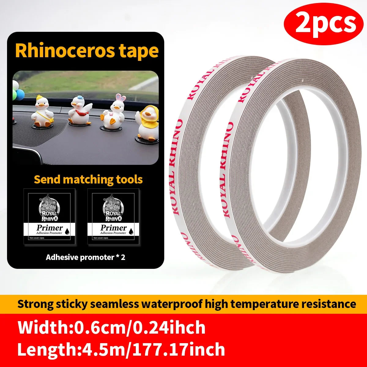 450CM Extra-Strong Double-Sided Adhesive Tape - High-Viscosity Car Mounting & Fixing Tape