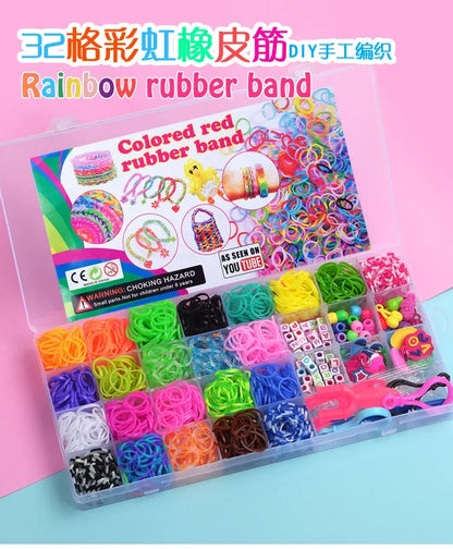 Creative Rainbow Loom Bands Set – Colorful DIY Rubber Bracelet Making Kit for Girls’ Crafts & Birthday Gifts