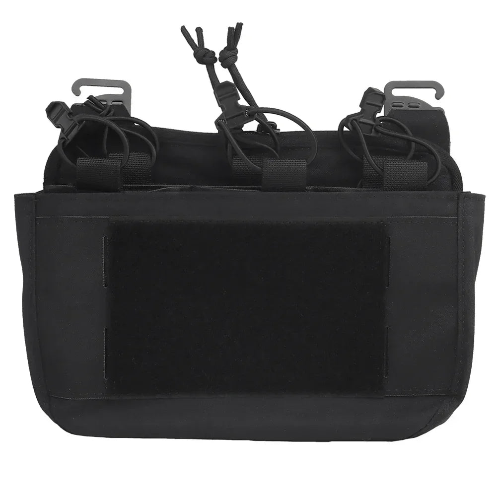 G-Hook DOPE Front Flap Double Stack Abdominal Fanny Pack – Triple Magazine Kangaroo Pouch for FCPC/FCSK Plate Carrier Vest