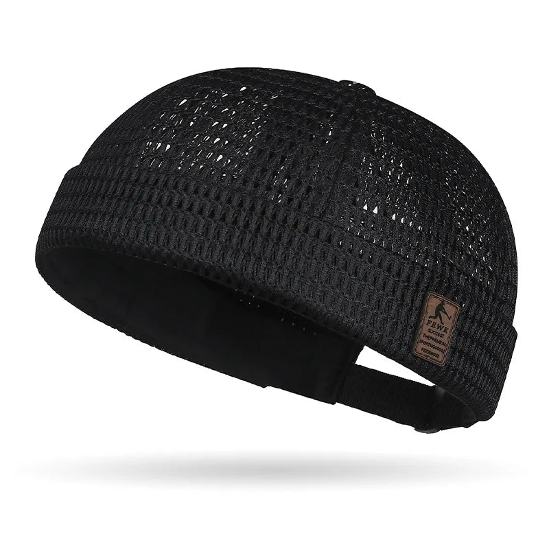 Outdoor Sport Mesh Cap - Breathable Adjustable Summer Hip-Hop Cycling Docker Beanie Hat