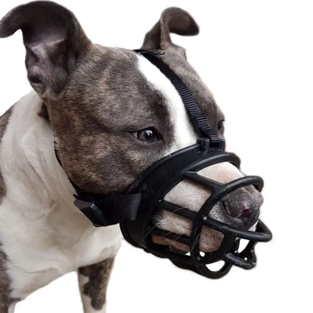 Soft Silicone Dog Muzzle: Breathable Basket Muzzles for Small, Medium, Large, and X-Large Dogs - Stop Biting, Barking, Chewing