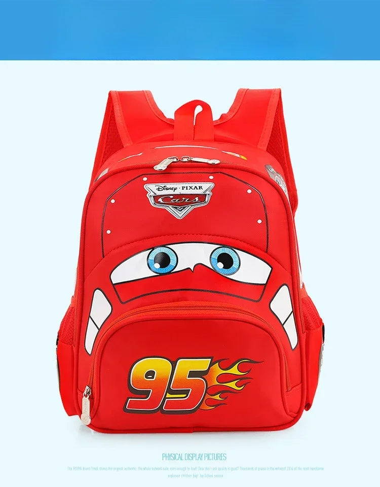 Hot Kindergarten Cartoon 3D Car Travel Backpack – Waterproof Boys Backpack for Kids 2-5 Years Old