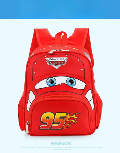 Hot Kindergarten Cartoon 3D Car Travel Backpack – Waterproof Boys Backpack for Kids 2-5 Years Old