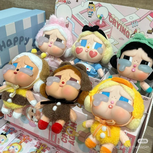 Crybaby Blind Box Vinyl Doll — Crying Again Series Keychain, Animal Pendant Mystery Gift