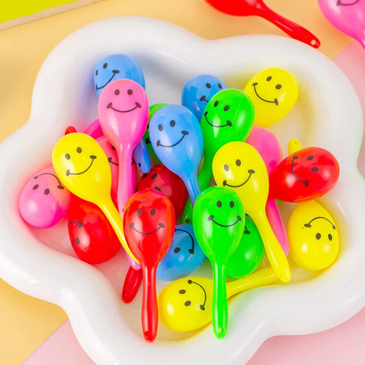 20pcs Mini Colorful Maracas – Sand Hammer Rattles for Kids, Party Favors & Baby Shower Gifts