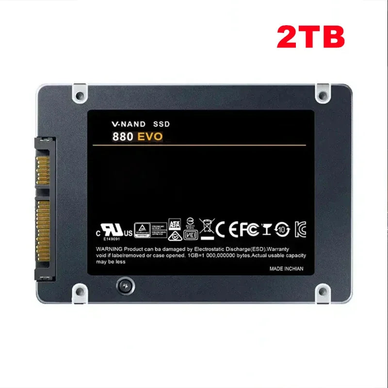Lenovo 880 EVO SSD 1TB/2TB/4TB – Internal Solid State Drive SATA 3.0 for Laptop, Desktop, PC, PS4 & PS5