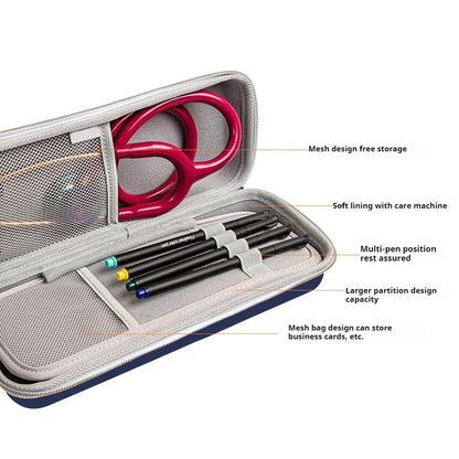 3M Littmann Classic III Stethoscope Case – Hard EVA Portable Storage Box with Mesh Pockets