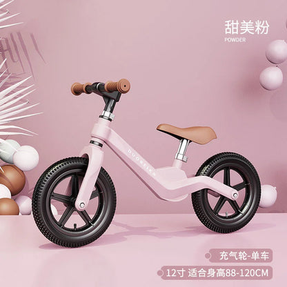Outdoor Children’s Balance Bike – No Pedal Baby Sports Training Walker with Inflatable Tires, Best Gift for Kids