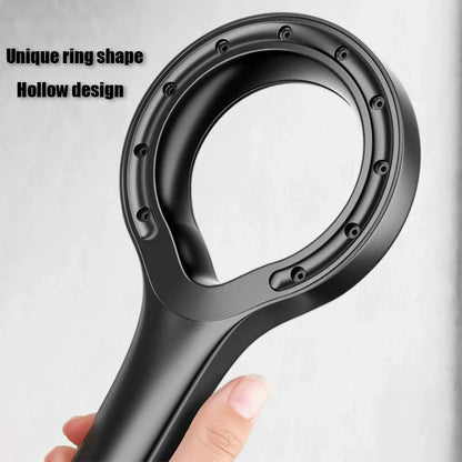 Ring-Shaped Handheld Shower Head – ABS Large Panel, Water-Saving Anti-Blocking High Pressure Nozzle for Bathroom