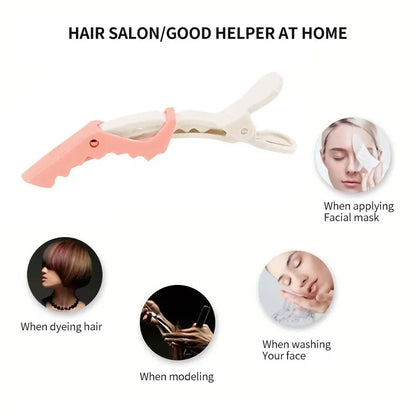 10pcs Hairdresser Clips - Professional Non-Slip Alligator Clips for Hair Styling, Salon DIY Accessories