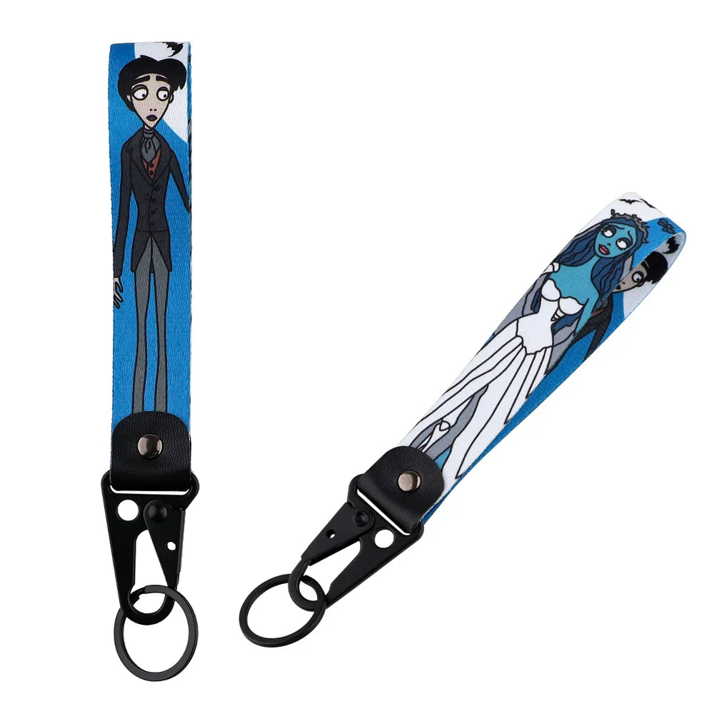 Anime Eagle Beak Keychain – Cool Short Lanyard for Phone, Badge Holder & USB Pendant