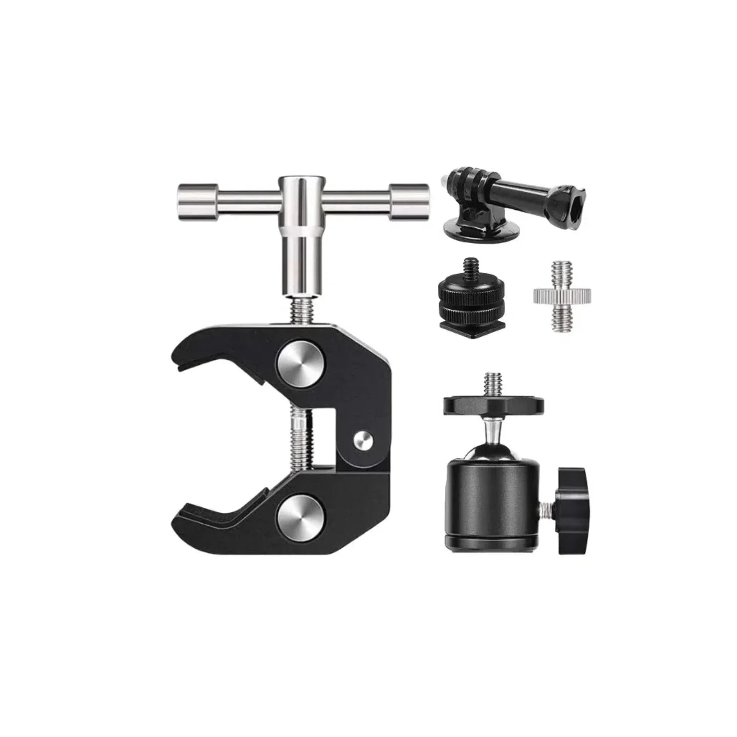 7"/11" Articulating Magic Arm with Super Clamp – DSLR Camera Rig Mount for Monitor, LED Light & Video Accessories