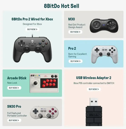 8BitDo SN30 Pro Controller for Xbox Cloud Gaming | Android with Clip (US/EU)