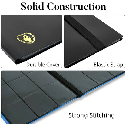 360 Pocket Trading Card Binder – 9 Pocket Side-Loading Album for Yugioh, MTG & TCG Cards