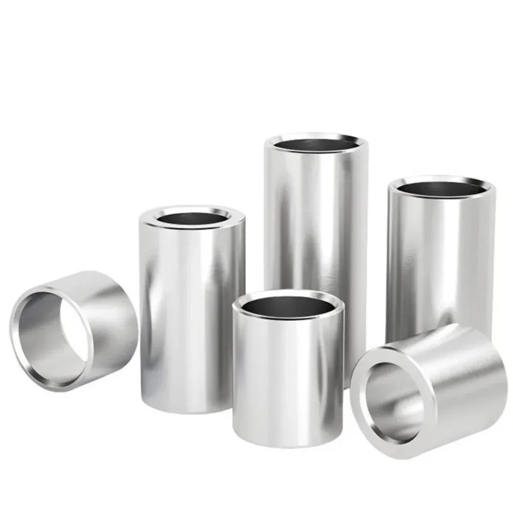 304 Stainless Steel Unthreaded Standoff Spacer Sleeves – M6/M7/M8 Hollow Bushing Washers (2–40mm Length) for Industrial Hardware Use