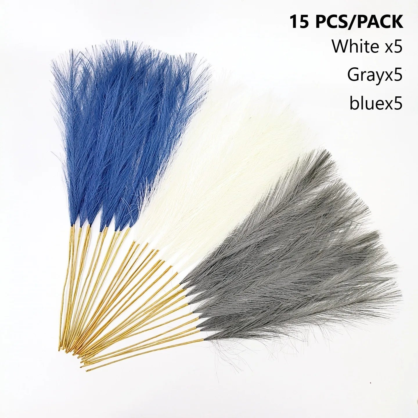 55cm Artificial Pampas Grass – Bohemian Reed for DIY Floral Arrangements, Wedding, Home & Christmas Decoration