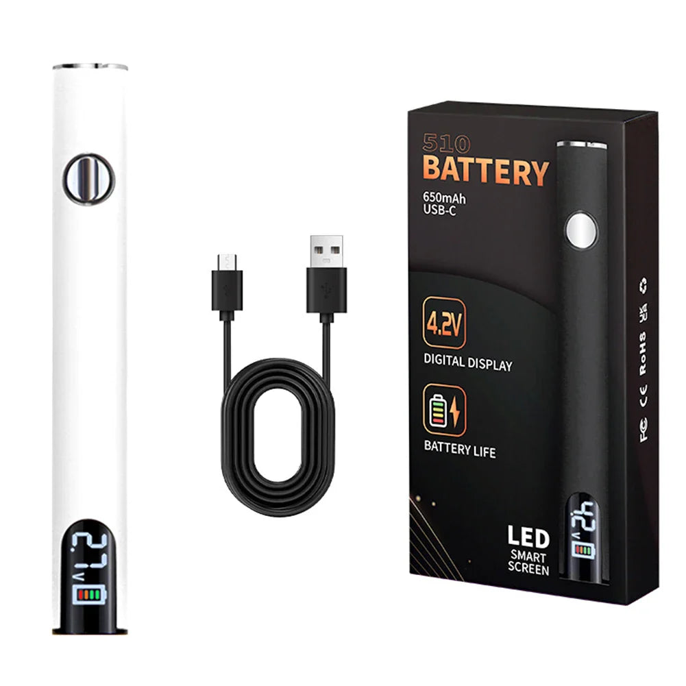 510 Thread 650mAh Rechargeable Battery Pen – Smart USB Charging Power Tool for Soldering & Mini Repair Applications