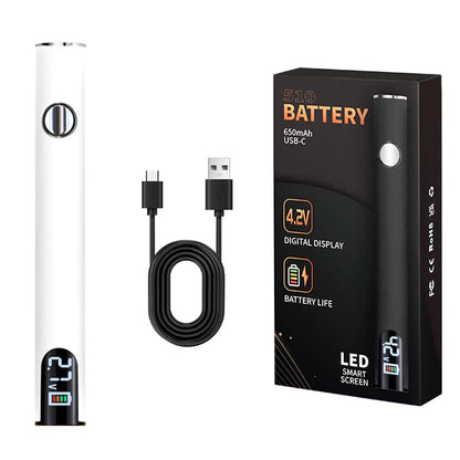 510 Thread 650mAh Rechargeable Battery Pen – Smart USB Charging Power Tool for Soldering & Mini Repair Applications