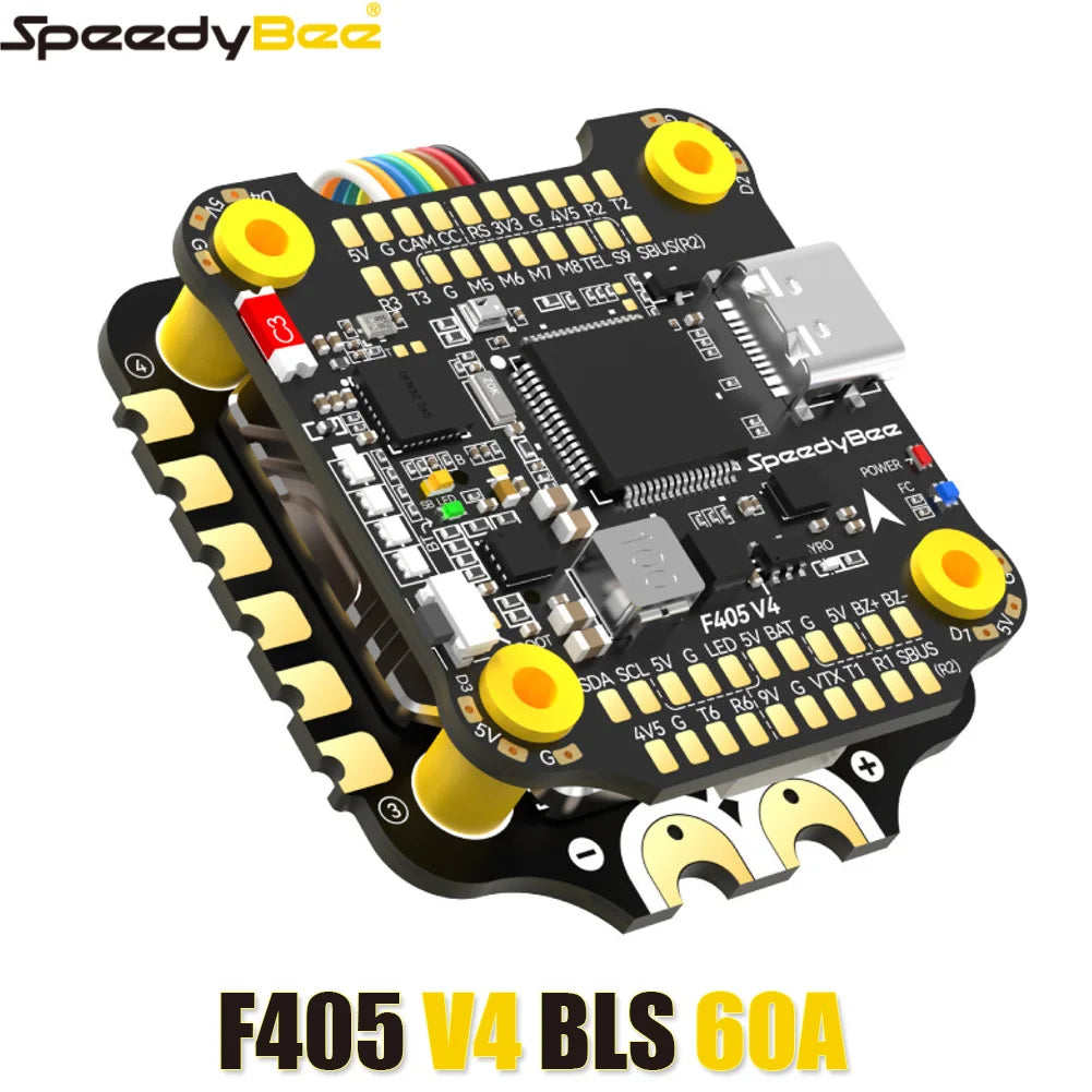 SpeedyBee F405 V4 BLS 60A 30x30 FC & ESC Stack for FPV Racing Drones
