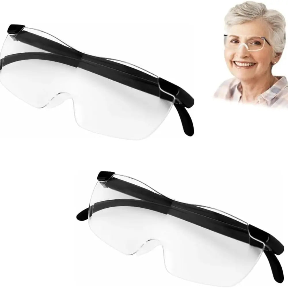 300% Magnifying Reading Glasses – Portable Anti-Blue Light Magnifier with Case for Close Work