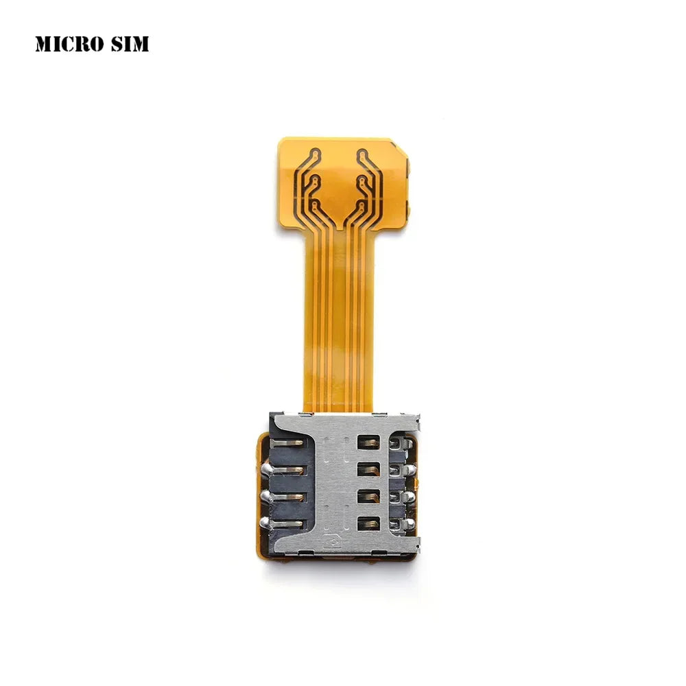 Dual SIM Extender Card Adapter – Micro SD TF Hybrid Slot for Nano SIM, Universal Android Phone Card Switch