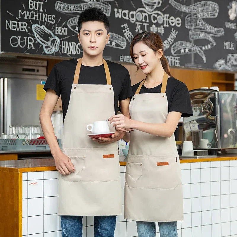 Waterproof Halter Apron – Unisex Kitchen Apron for Men & Women, Salon, Barbecue, Cleaning, Nail, and Roast Mandiles