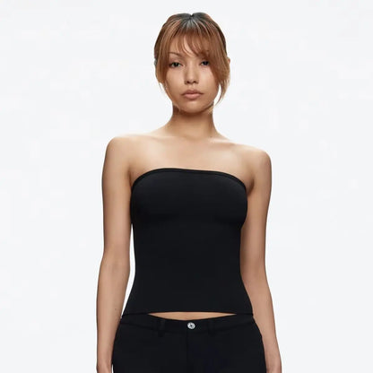 Women’s Summer Basic Tube Top – Sexy High-Elastic Skin-Friendly Sleeveless Tank