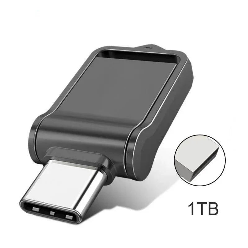 Xiaomi 2TB USB 3.1 Flash Drive — High-Speed Type-C 2-in-1 Metal U Disk, Waterproof, Universal for Mobile & PC