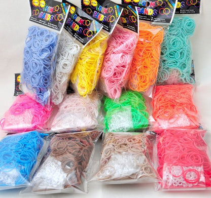 Rainbow Rubber Band Bracelet Kit – DIY Woven Lace Craft Toy for Girls, Hair Accessories & Handmade Gift