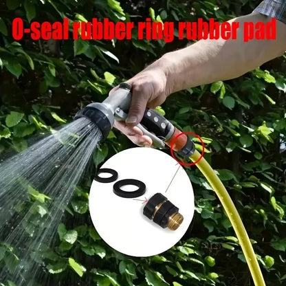 10-Piece Shower Hose Washer Set - Heavy-Duty Heat-Resistant Rubber O-Ring Faucet Seals