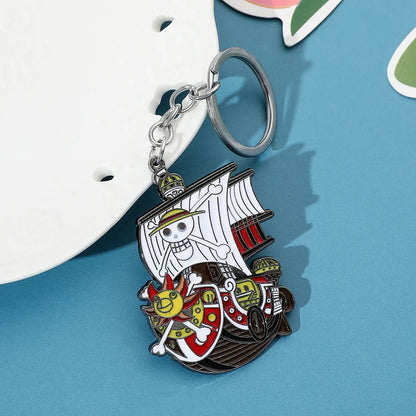 One Piece Anime Keychain – Monkey D. Luffy Pirate Metal Pendant for Bags, Backpacks & Gifts