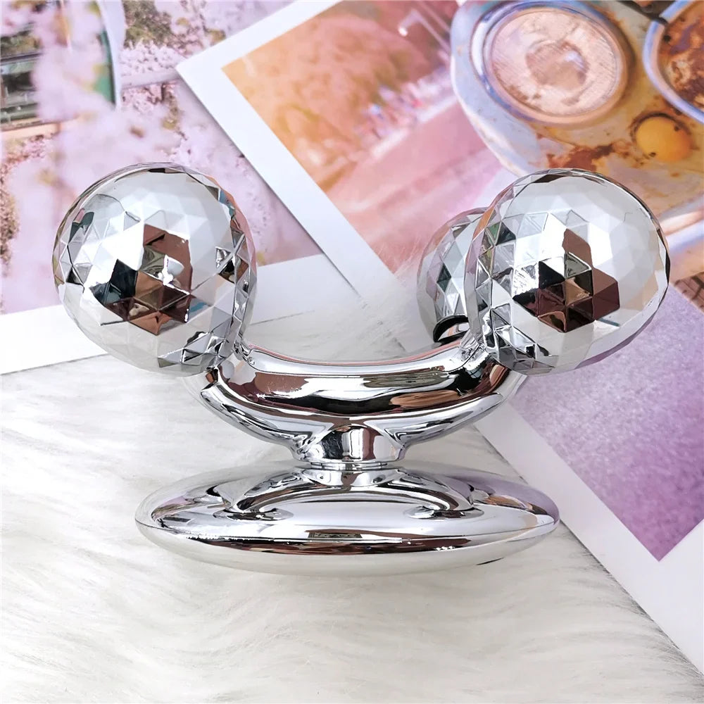 4D Solar Microcurrent Roller Massager — Face Lifting, Tightening & Body Slimming Anti-Cellulite Beauty Device