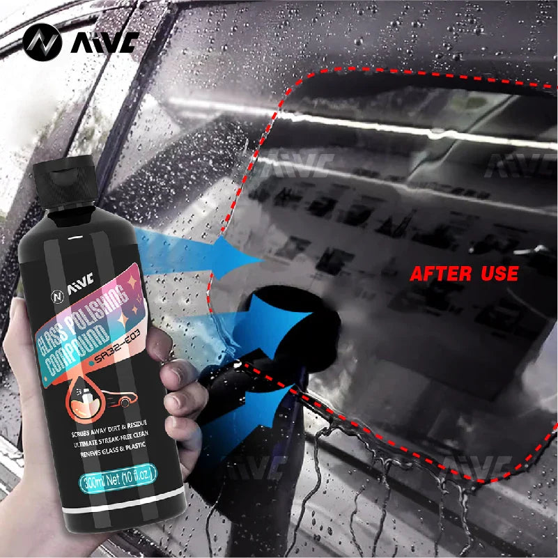 Car Glass Oil Film Remover Paste — Clear Vision Windshield Coating Cleaner