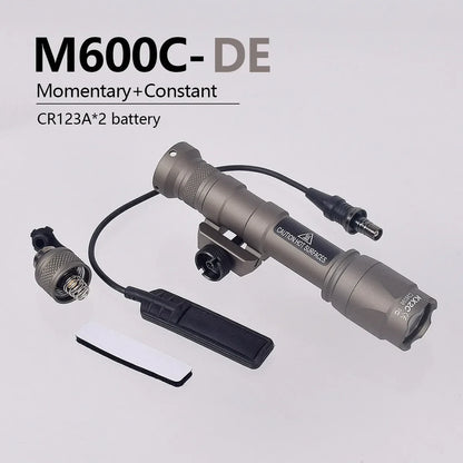 SureFire M600C/M600/M300/X300 Tactical Scout Light — Rifle Flashlight with Momentary Pressure Switch, US Warehouse