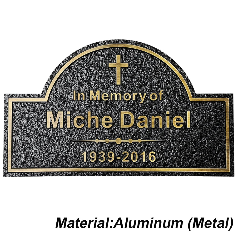 Personalized Memorial Plaque – Custom Engraved Grave Marker for Loved Ones or Pets (Dog & Cat), Remembrance Plaques