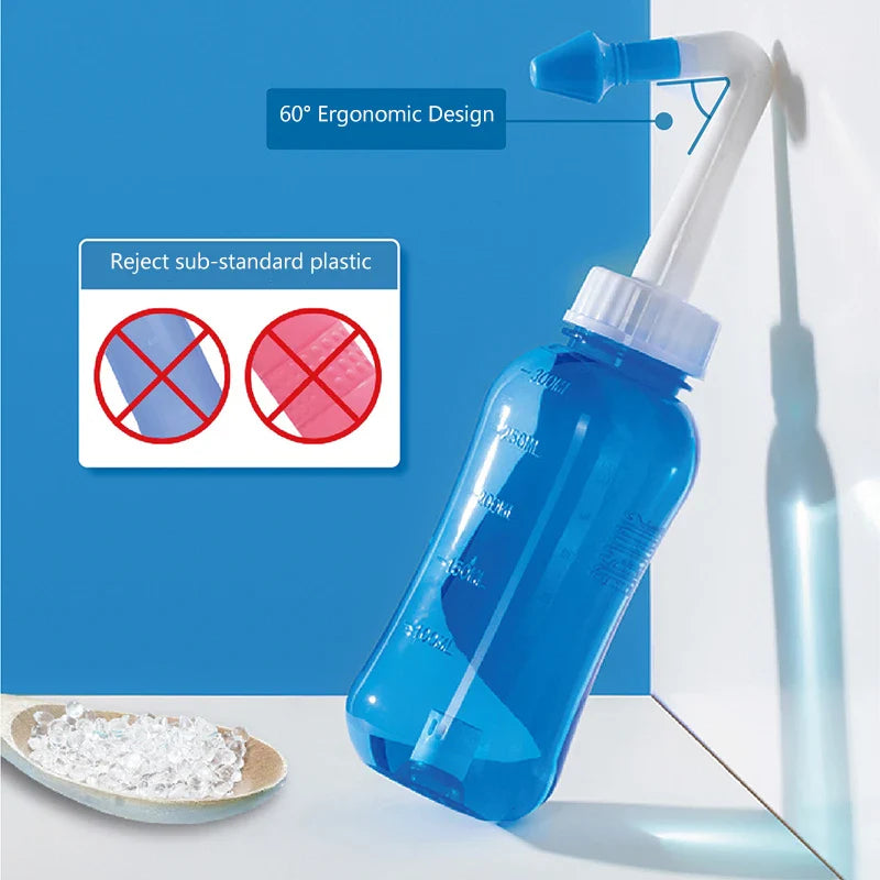 300ml Baby Nasal Wash Irrigator Bottle — Spray Aspirator Syringe for Rhinitis Treatment