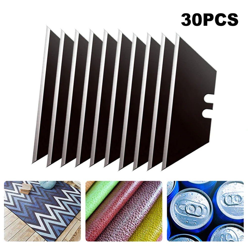 30Pcs Trapezoidal Blade Set - Multifunctional Replacement Blades for Art and Craft Cutters
