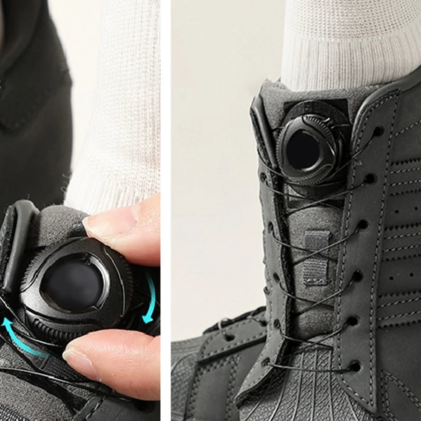 2024 New Automatic No-Tie Sneaker Laces – Swivel Buckle Shoelaces for Adults & Kids, Easy Shoe Accessories