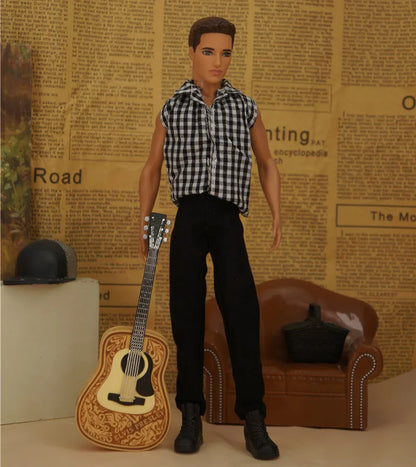 30cm Male Anime Doll Clothes – 1/6 BJD Fashion Casual Suit for KEN Dolls, DIY Reborn Toy Accessories & Gifts