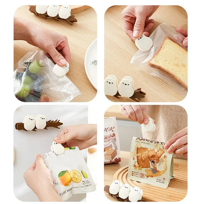 Magnetic Food Bag Sealing Strip - Moisture-Proof Snack & Powder Storage Clip
