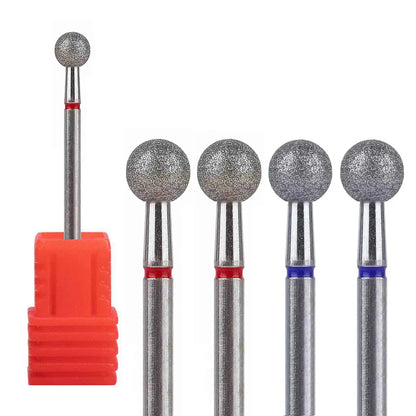1/2/4Pcs Diamond Nail Drill Bit Set - Rotary Electric Milling Cutters for Manicure, Pedicure, Cuticle & Nail Tools Accessories