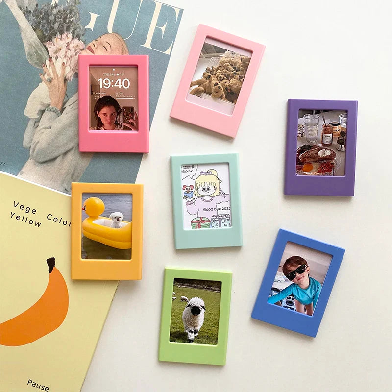 3-Inch Magnetic Photo Frames for Fujifilm Instax Mini – Compatible with Mini 12/11/Evo/40/7+/25/90/99/SE/Link2/3 Film