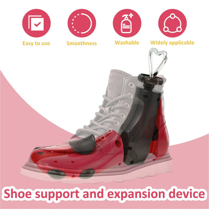 1/2 PCS Universal Adjustable Shoe Stretcher – Boot & Sneaker Widener with Steel Shaft for Men and Women