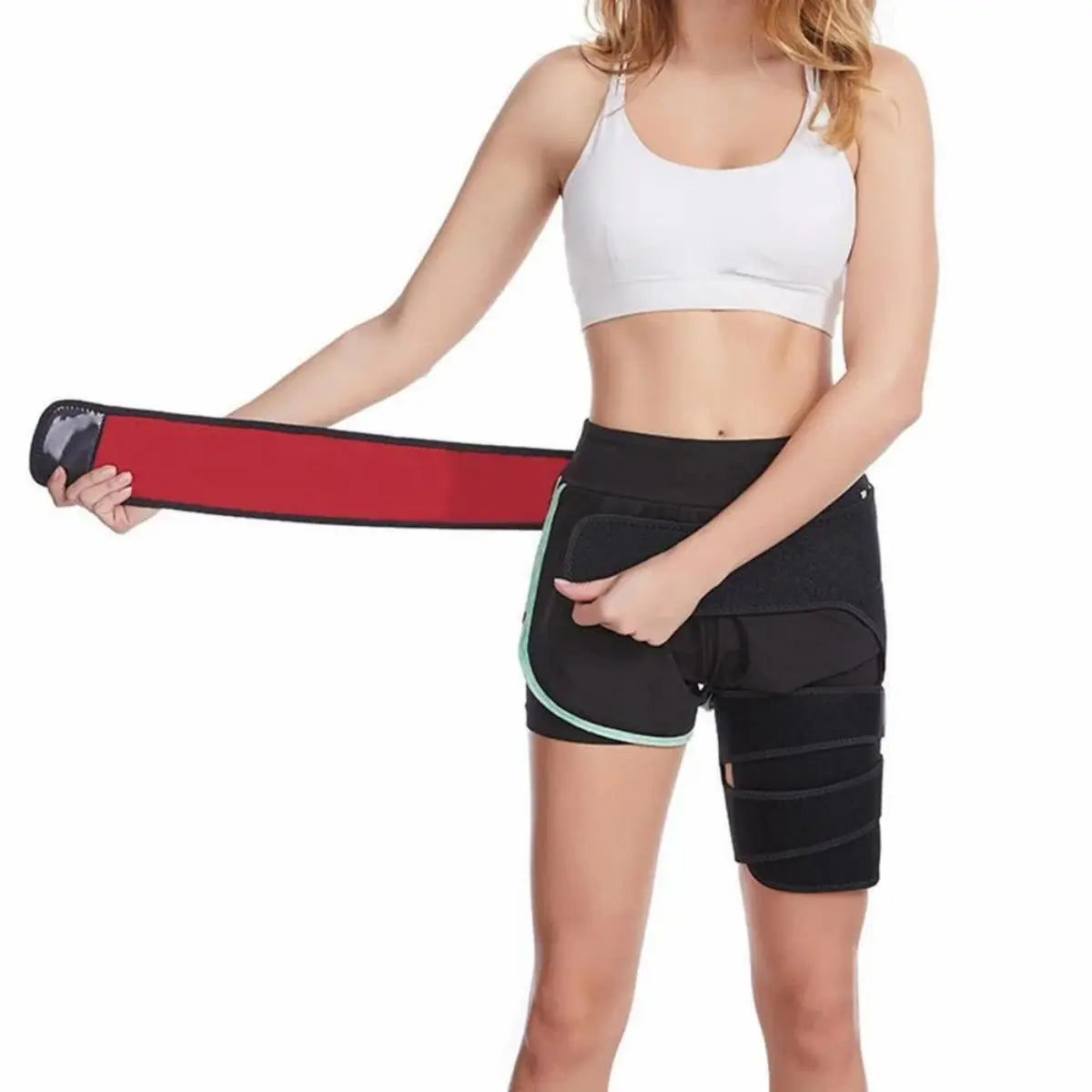 Hip Brace Thigh Compression Sleeve – Support Wrap for Hip Pain Relief, Sciatica, Hamstring & Quad Muscle Strains