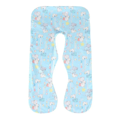 Cotton Maternity U-Shaped Body Pillow Case – 140/150cm Removable & Washable Cover for Pregnancy Support