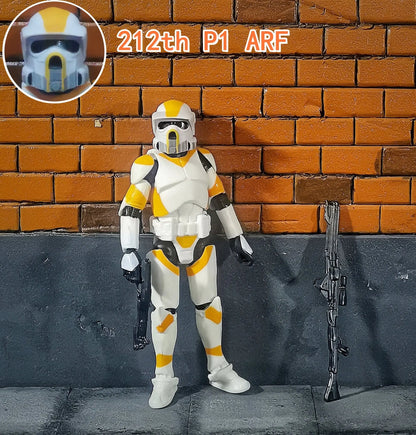 Star Wars 3.75" Clone Trooper Action Figure — 1/18 501st & 187th Legion REX ARF P1/P2 Toy Model