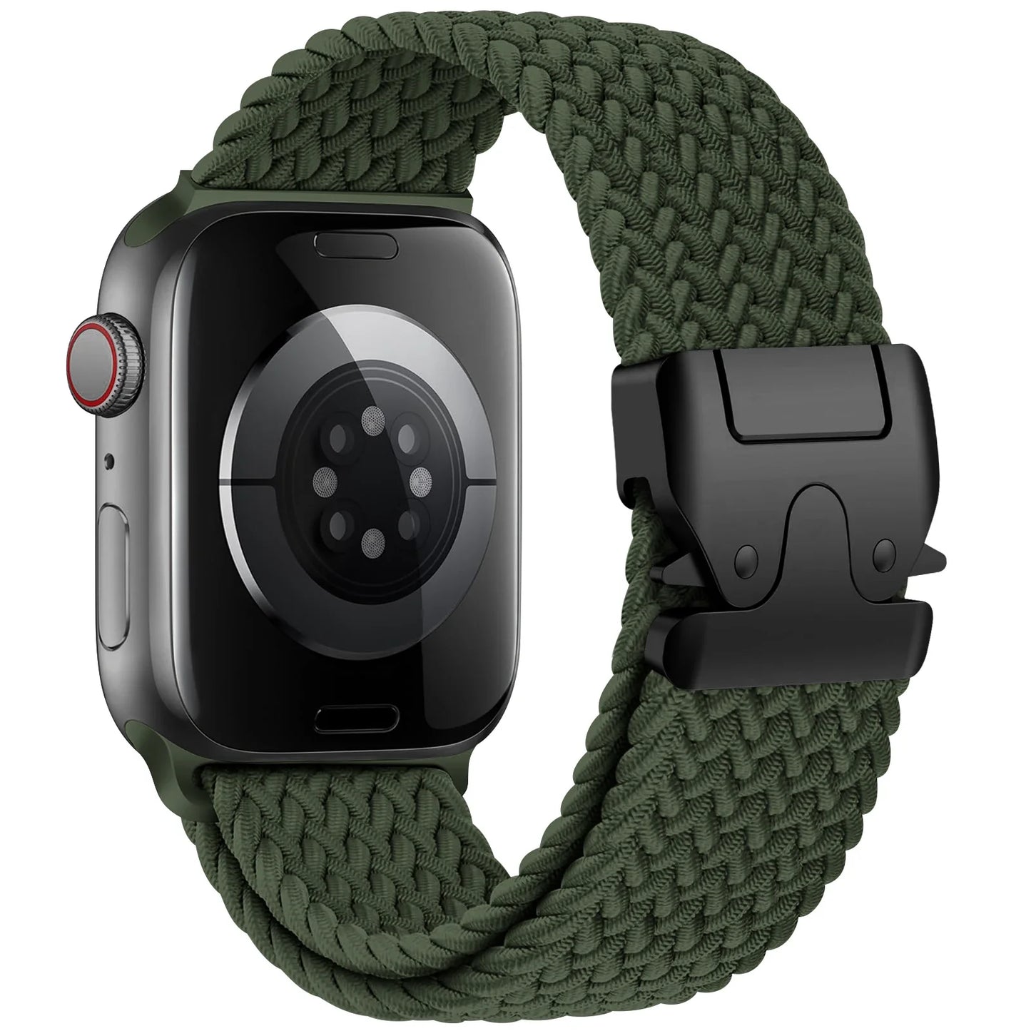 Parachute Braided Straps for Apple Watch Series 9/8/7/6/5 SE – Compatible with 41mm-49mm Bands