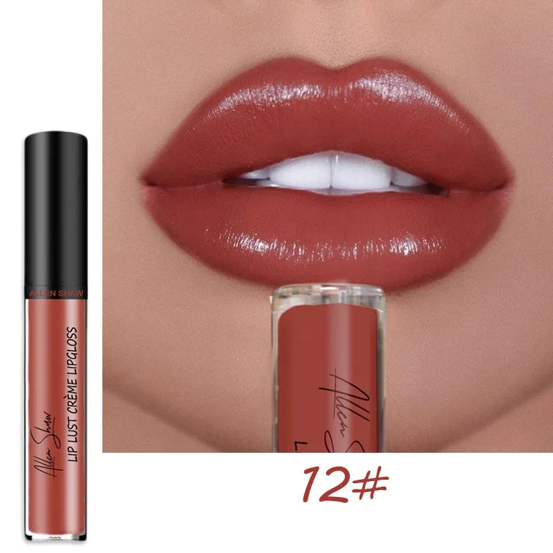 12-Color Waterproof Long-Lasting Lipstick Set – Sexy, Moisturizing Vivid Lip Gloss for Women Makeup