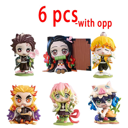Demon Slayer Tanjiro & Nezuko Figure Blind Box – Anime Cartoon Statue Model Ornament, Creative Surprise Gift