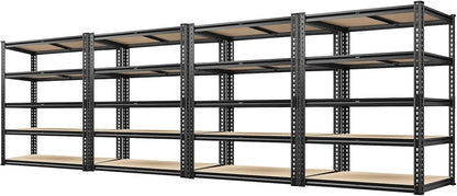 5-Tier Garage Shelving Unit – Heavy Duty Metal Storage Shelves, 2000LBS Capacity for Warehouse